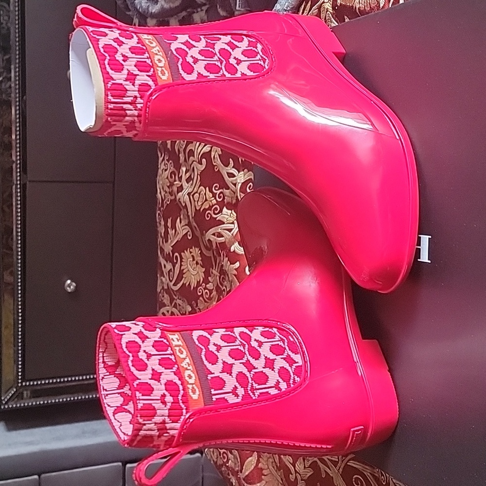 Coach rain boots